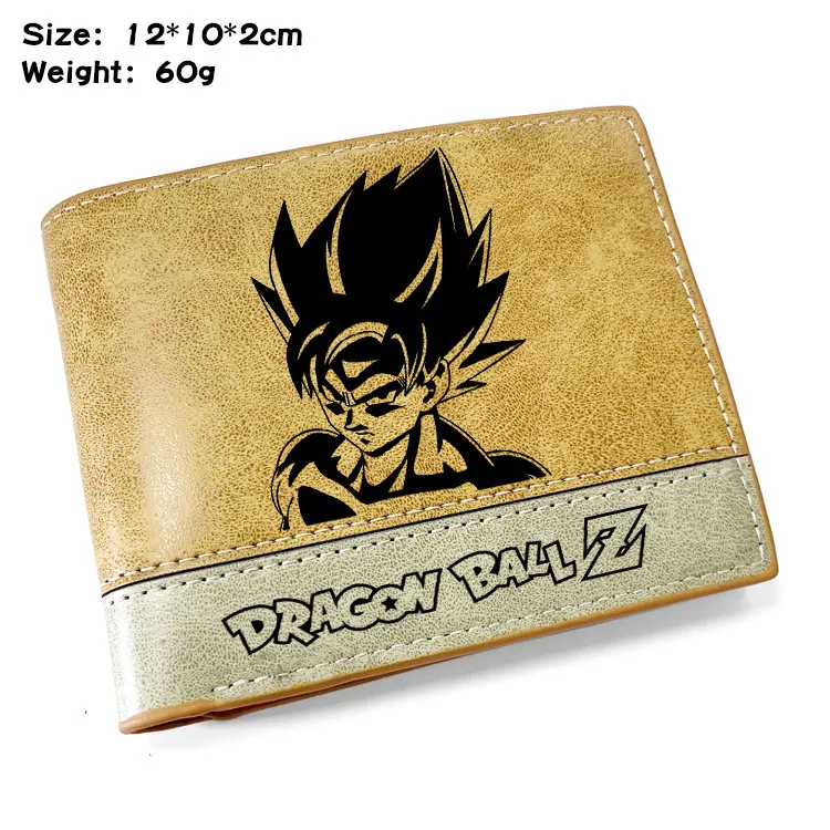 Dragon Ball Z Embossed PU Leather Bi-Fold Wallet – Goku with “Kame” & “Go ” Symbols, King Kai Print Anime Card Holder with Coin Pocket for Men Women